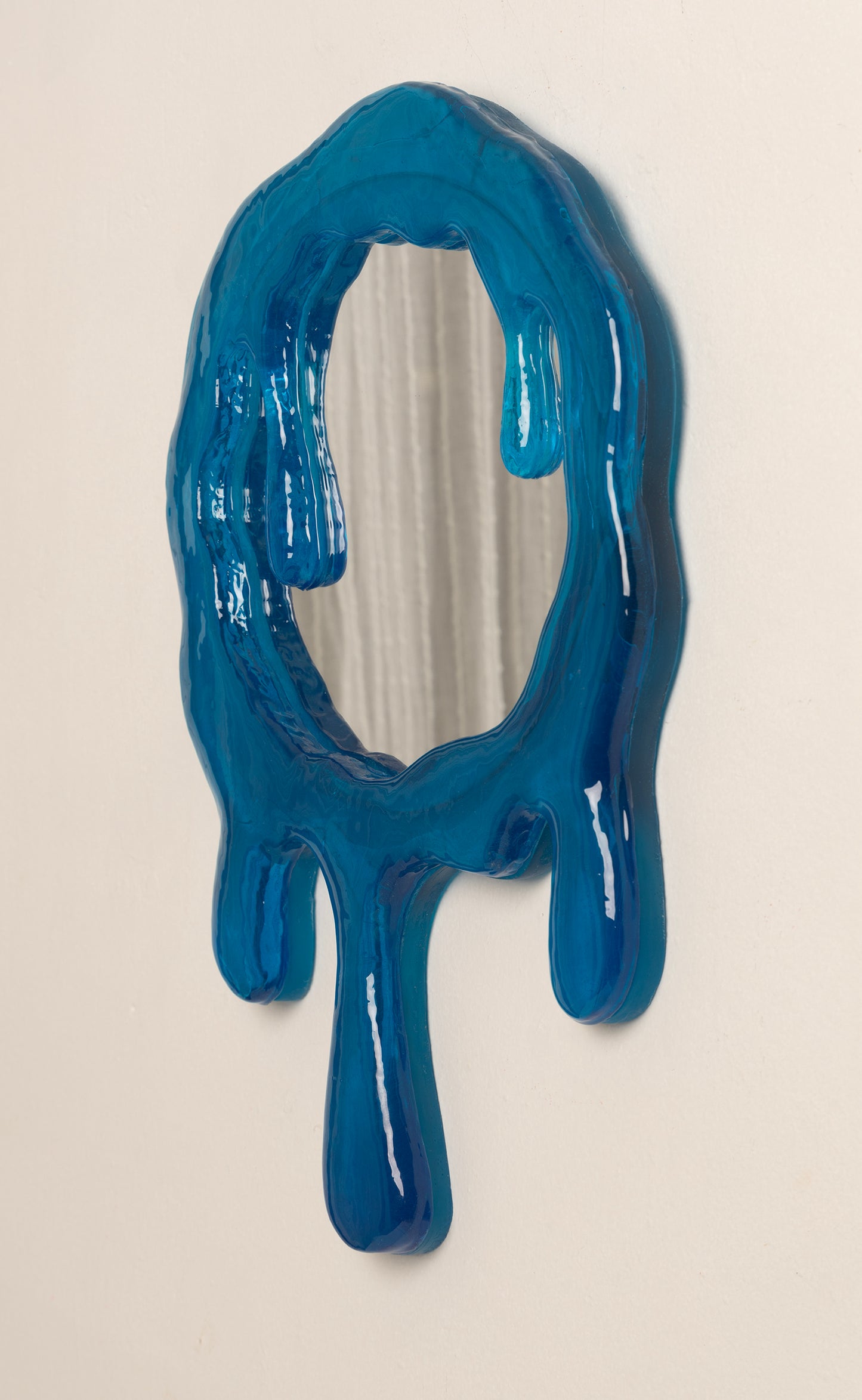 Drippy Ocean Blue Mirror